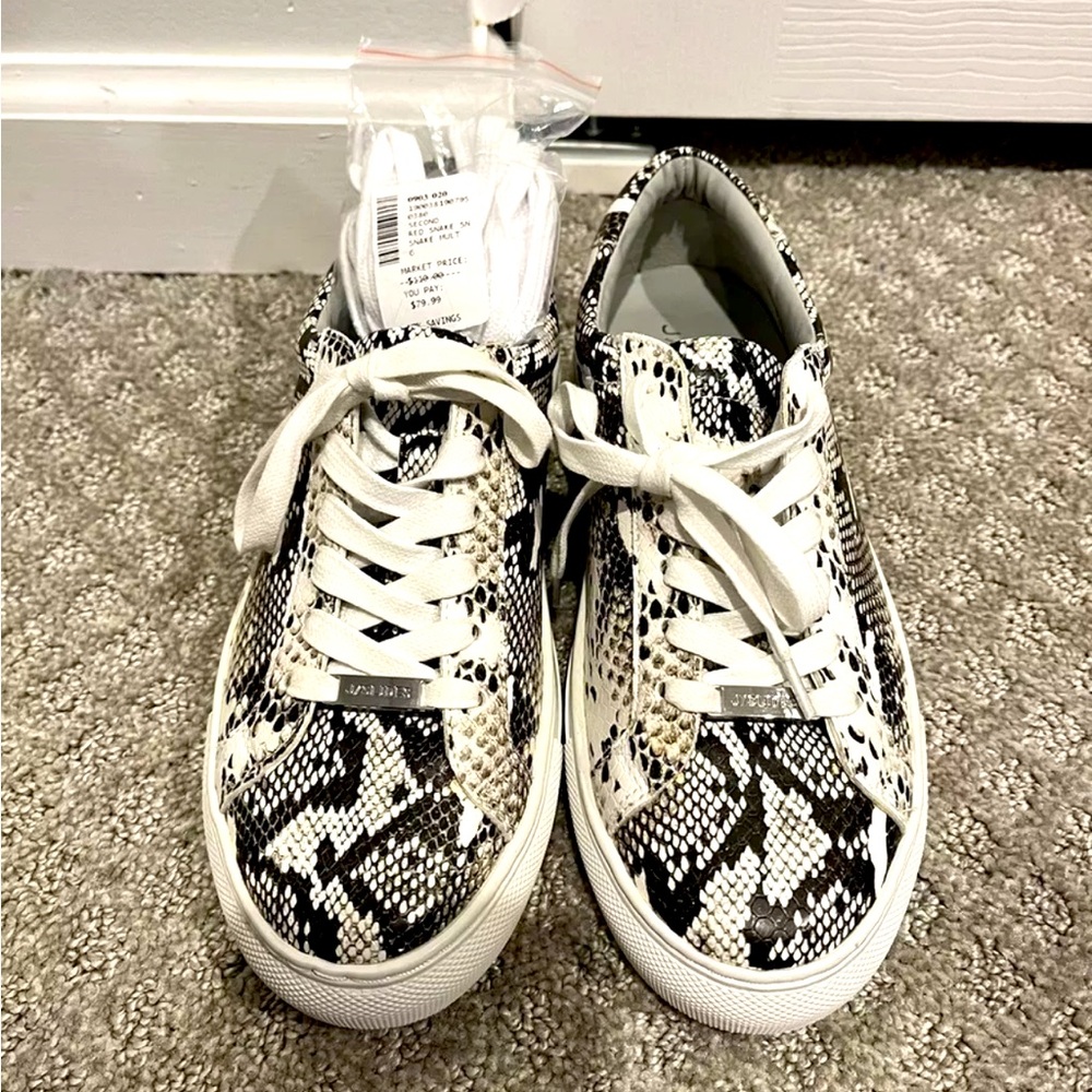 J/Slides Nyc Snakeskin Platform Women’s Sneaker 6… - image 1